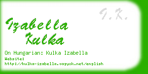 izabella kulka business card